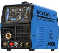 Инверторный сварочный аппарат многофункциональный ANDELI MCT-520 PRO LED, методы MIG/TIG/Lift TIG/CUT/COLD/MMA/AL-MIG ADL20-606