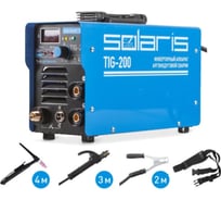 Инверторный аппарат аргонодуговой сварки SOLARIS + AK (TIG-MMA) TIG-200 ЦБ-9759082905