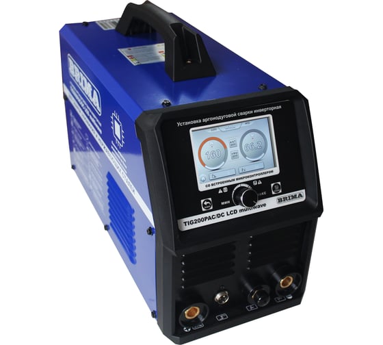 Инверторная установка Brima TIG 200P AC/DC LCD multiwave, педаль в комплекте, ЦБ-00000064