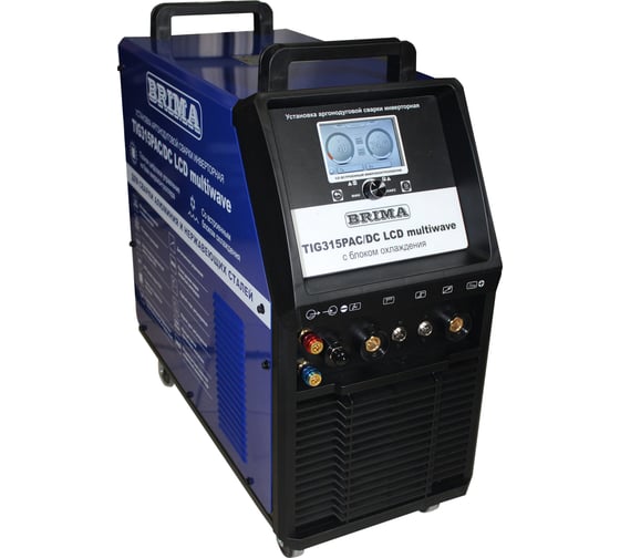 Инверторная установка Brima TIG 315P AC/DC LCD multiwave /комплект встроенный блок охлаждения и педаль/ ЦБ-00000063