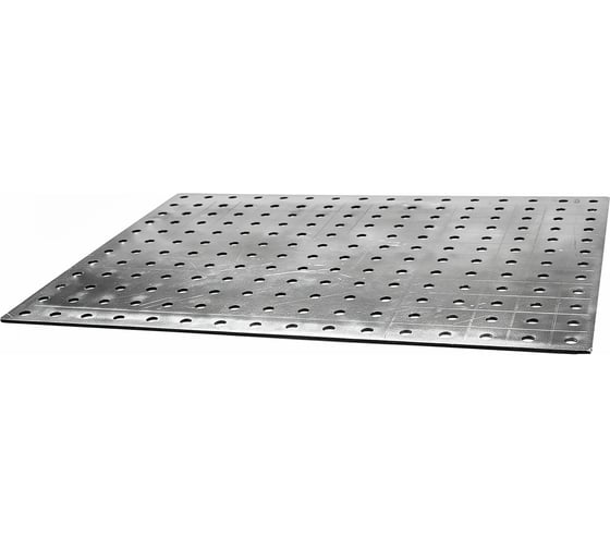 Столешница-верстак для сварочного стола ООО МеталлТоргСтрой 1000х500х5 мм, с системой D16 с линейкой 2524311724