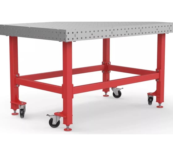 Сварочный стол Keepler-Stan 2000х1000х150 6мм с распорками и колесиками УФ-23224