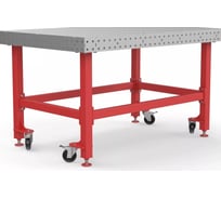 Сварочный стол Keepler-Stan 1500х1000х100 6мм с распорками и колесиками УФ-23212