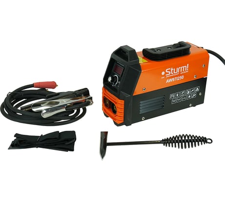Сварочный инвертор Sturm 250А, ПВ 60%, 170-250В, HotStart/AntiStick/ArcForce AW97I250