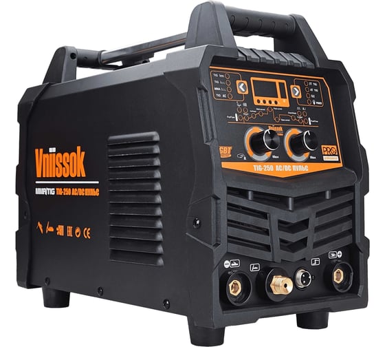 Аппарат аргонодуговой сварки TIG-250 AC/DC ПУЛЬС 140-240В/1Ф (ММА/TIG) Vniissok V0250