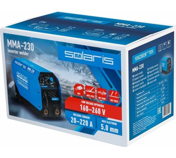 Сварочный инвертор SOLARIS MMA-230