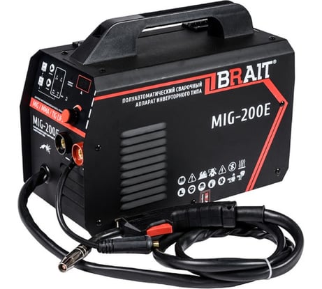 Сварочный инвертор полуавтомат BRAIT MIG-200E 18.01.021.043