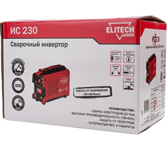 Сварочный инвертор Elitech ИС 230 199496