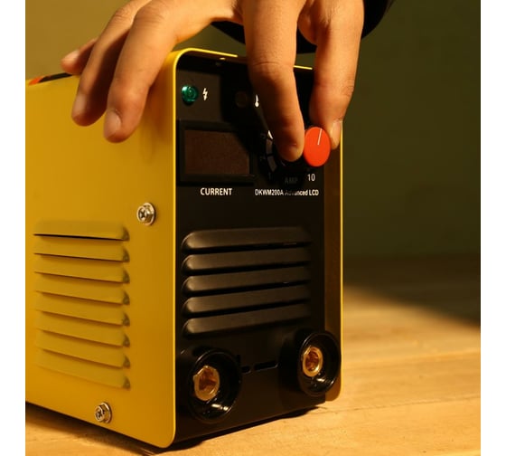 Набор для сварки DEKO DKWM200A LCD Advanced, DKMC1, набор электродов 051-4683