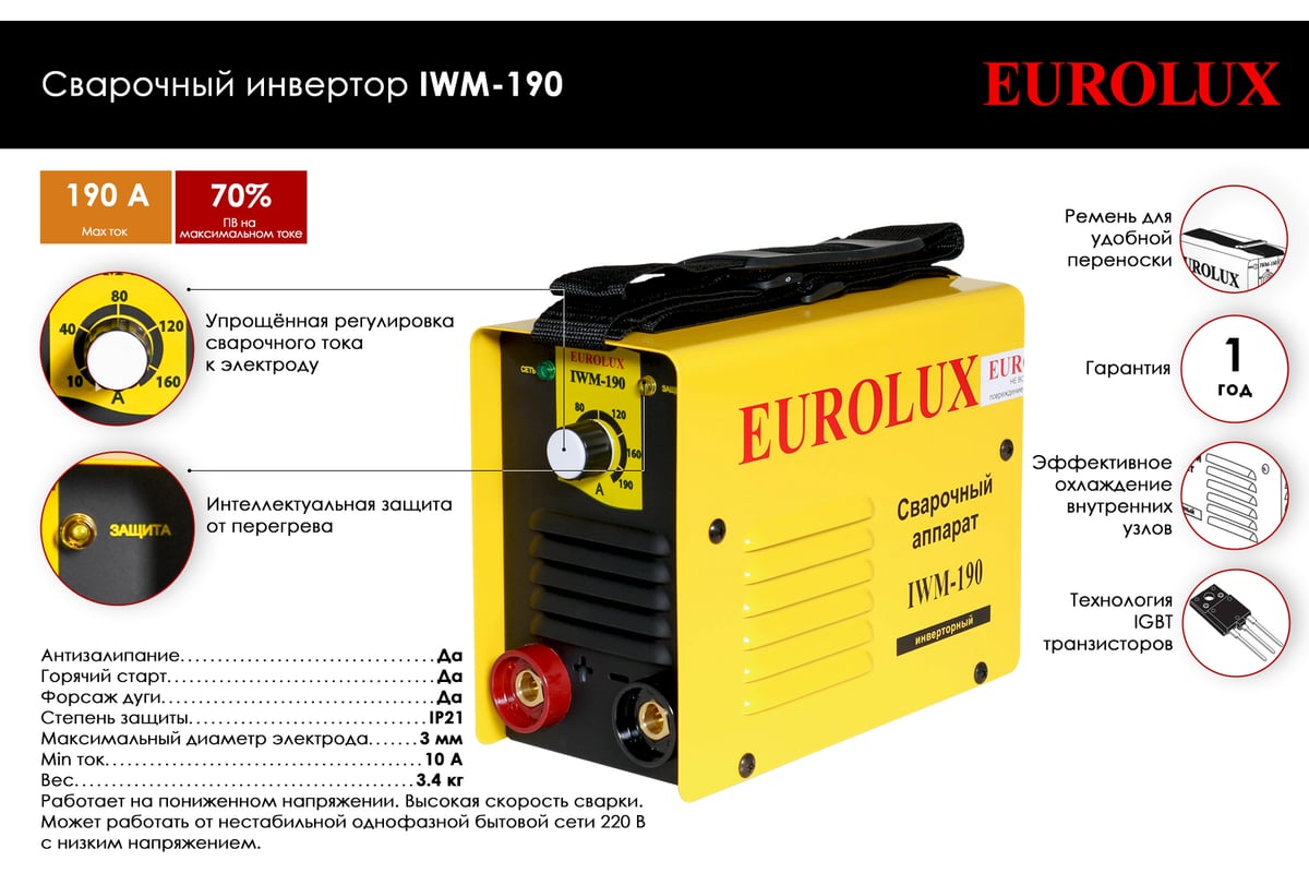 Iwm190 eurolux схема