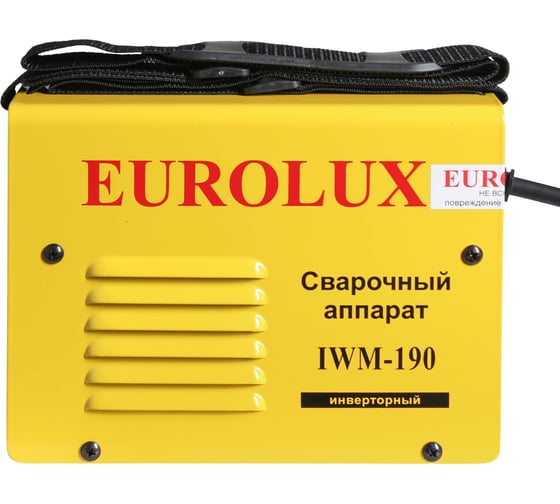 Инверторный сварочный аппарат Eurolux IWM190 65/27