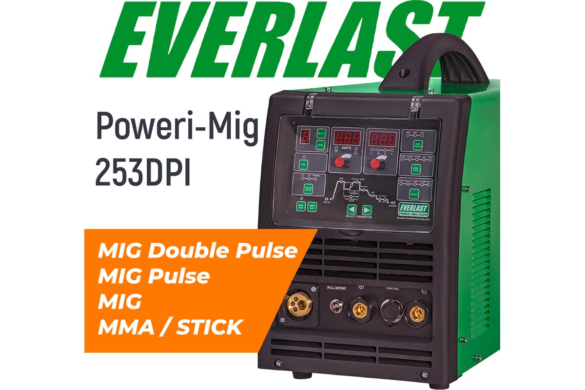 Сварочный полуавтомат EVERLAST Poweri-mig 253dpi 2EV253DPI - низкая ...