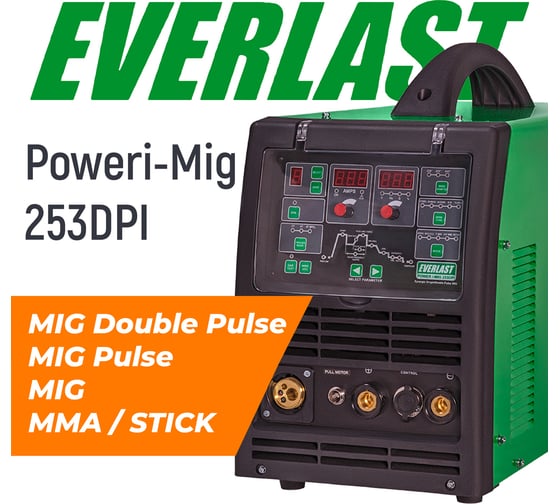 Сварочный полуавтомат EVERLAST poweri-mig 253dpi 2EV253DPI