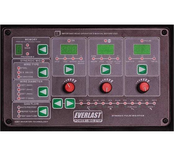 Сварочный полуавтомат EVERLAST poweri-mig 275p 2EV275P