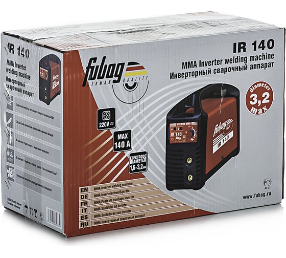 Сварочный инвертор FUBAG IR 140 1