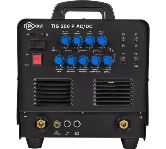 Аппарат аргонодуговой сварки ПТК ПРОФИ TIG 200 P AC/DC НАКС 00000041715