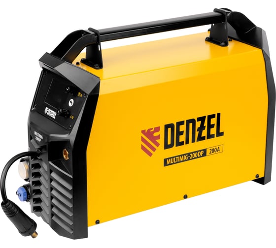Инверторный аппарат полуавтоматической сварки Denzel multimig-200dp synergy double pulse, 200а 94313