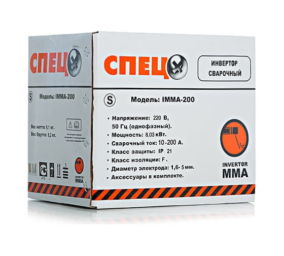 Сварочный инвертор СПЕЦ IMMA 200-S