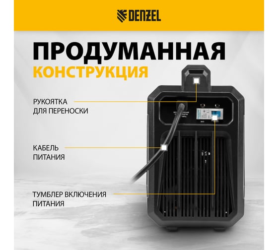 Аппарат инверторной дуговой сварки Denzel dm-220 Standart 220 А 94326