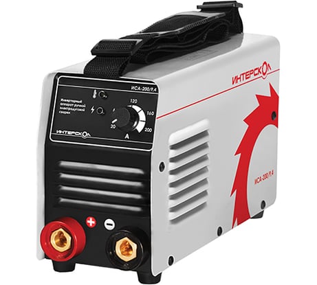 Инверторный аппарат ручной электродуговой сварки ММА Интерскол ИСА-200/9.4