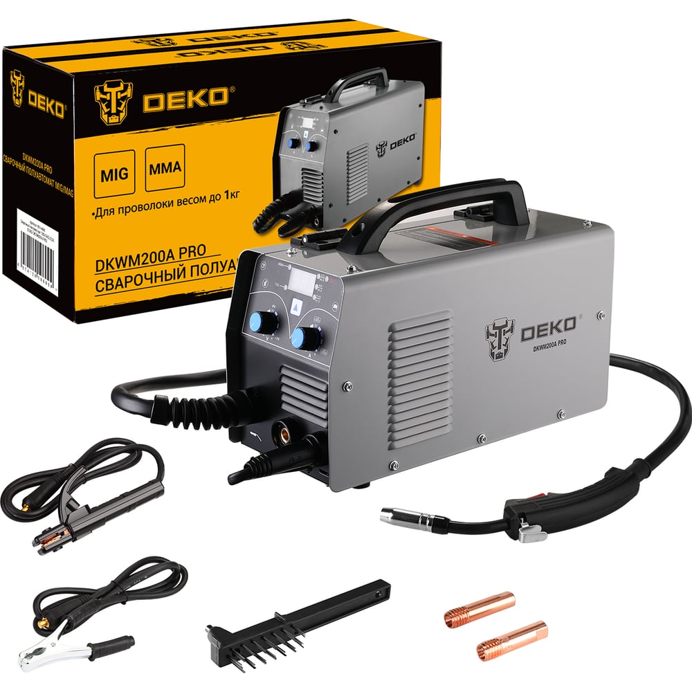 Сварочный полуавтомат DEKO DKWM200A PRO MIG/MAG 200A 051-4686 - низкая ...