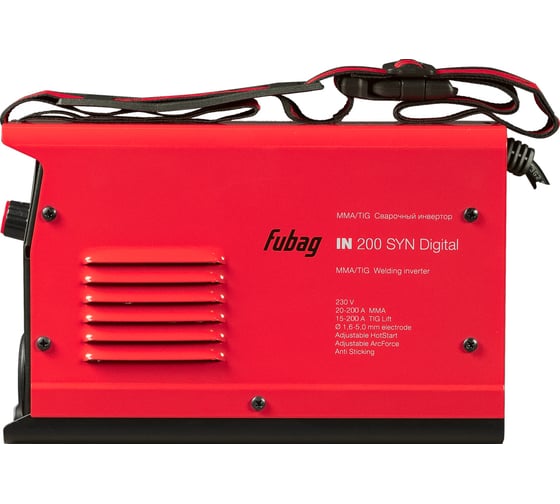 Сварочный инвертор FUBAG IN 200 SYN Digital 41388
