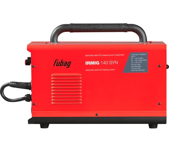 Сварочный полуавтомат инвертор FUBAG irmig 140 syn с горелкой 150а в комплекте 41399