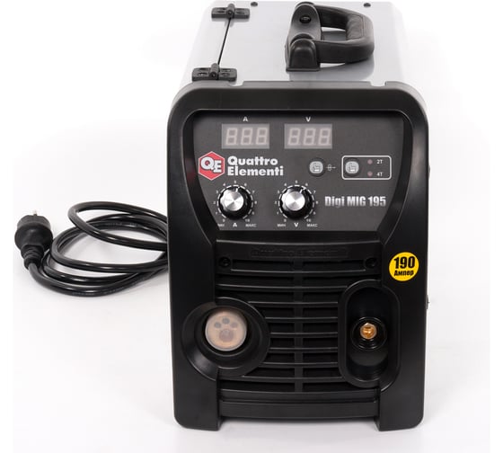 Инверторный аппарат полуавтоматической сварки QUATTRO ELEMENTI Digi MIG 195 772-609