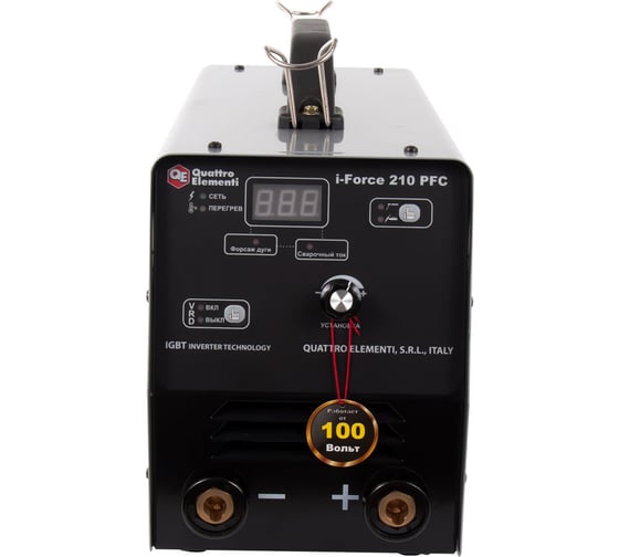 Инверторный аппарат электродной сварки QUATTRO ELEMENTI i-FORCE 210 PFC 771-626