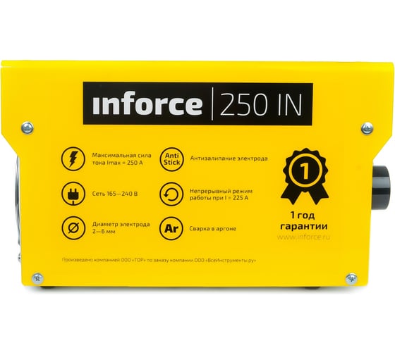 Сварочный инвертор + провода Inforce 250