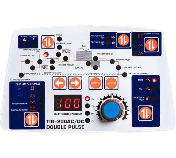 Аппарат аргоно-дуговой сварки GROVERS TIG 200 AC/DC DOUBLE PULSE ENERGY EV02699