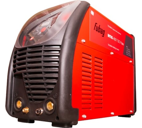 Сварочный инвертор FUBAG INTIG 400 T AC/DC PULSE с горелкой и газовым шлангом, блоком жидкостного охлаждения и тележкой