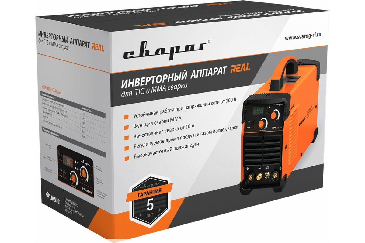 Сварочный инвертор Сварог REAL TIG 200 W223 93556 - доступная цена, отзывы,  описания и характеристики, фото