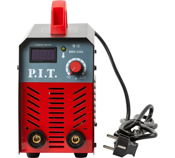 Сварочный инвертор P.I.T. IGBT 220 А, ПВ-30,1.6-3.2 мм, 5.8 квт PMI220-C