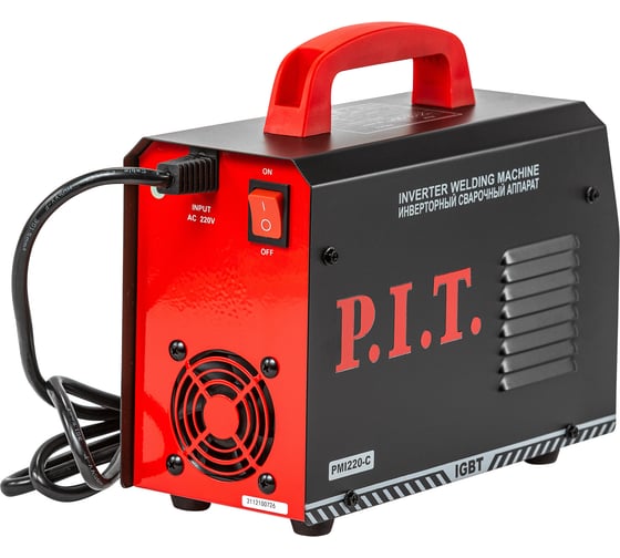 Сварочный инвертор P.I.T. IGBT 220 А, ПВ-30,1.6-3.2 мм, 5.8 квт PMI220-C