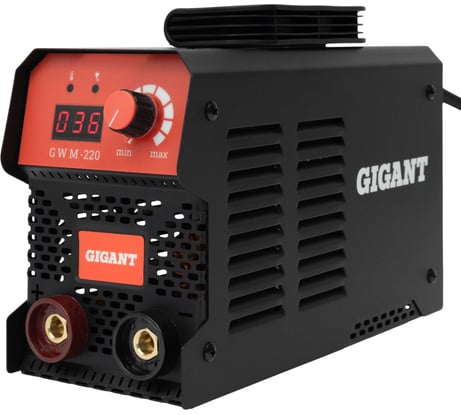 Инверторный сварочный аппарат (220 А; дисплей; кабель 2.5+1.5 м) Gigant GWM-220