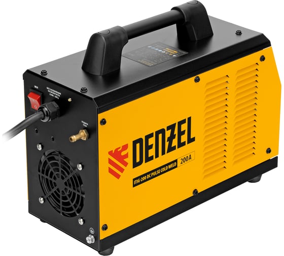 Инверторный аппарат аргонодуговой сварки Denzel itig-200 dс pulse cold weld, 200 А 94329