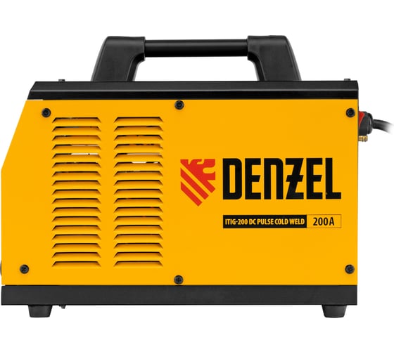 Инверторный аппарат аргонодуговой сварки Denzel itig-200 dс pulse cold weld, 200 А 94329