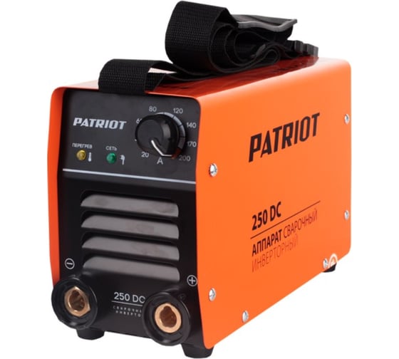 Сварочный аппарат в кейсе Patriot 250DC MMA 605302521