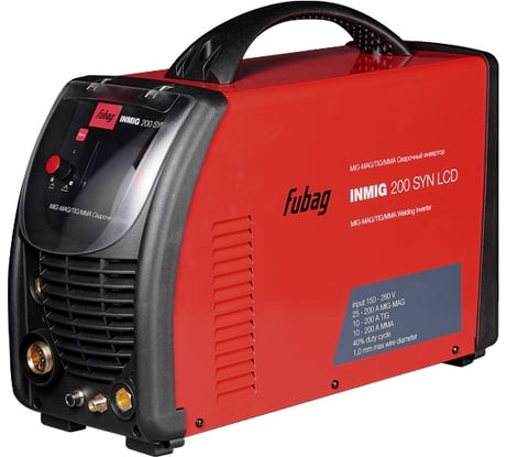 Сварочный полуавтомат инвертор FUBAG INMIG 200 SYN LCD 38430 с горелой FB 250 3 м 38443 38430.2