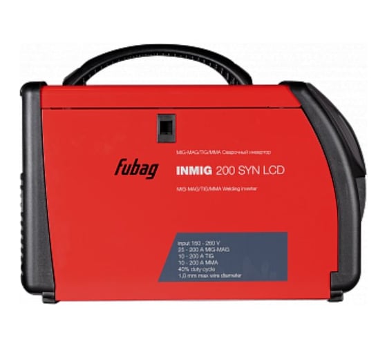 Сварочный полуавтомат инвертор FUBAG INMIG 200 SYN LCD 38430 с горелой FB 250 3 м 38443 38430.2