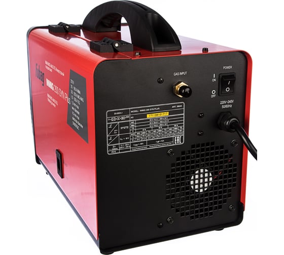 Сварочный полуавтомат инвертор INMIG 200 SYN PLUS 38644 + горелка FB 250 3 м 38443 FUBAG 38644.1