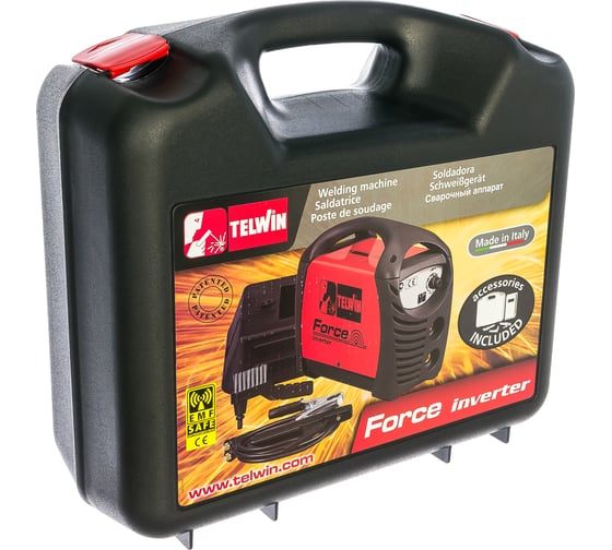 Сварочный аппарат TELWIN FORCE 195 230V ACX PLASTIC CARRY CASE 815859