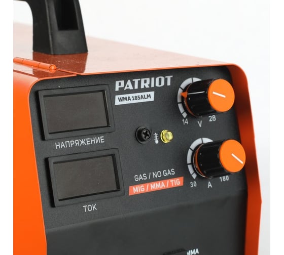 Инверторный сварочный аппарат PATRIOT WMA 185ALM MIG/MAG/MMA 605301860