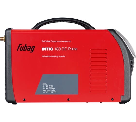 Сварочный инвертор FUBAG INTIG 180 DC PULSE + горелка FB TIG 26 5P 4m 38459 68 438.2