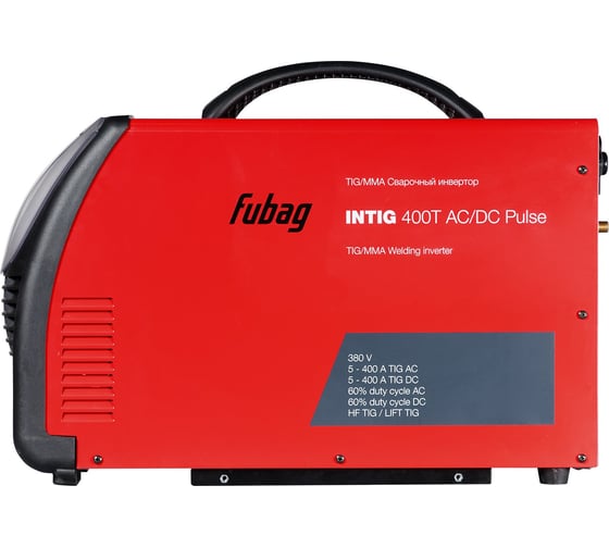 Сварочный инвертор FUBAG INTIG 400 T AC/DC PULSE + Горелка FB TIG 26 5P 4m 38028.2