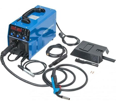 Инверторный сварочный аппарат NORDBERG MIG+MMA, 220V WMI181