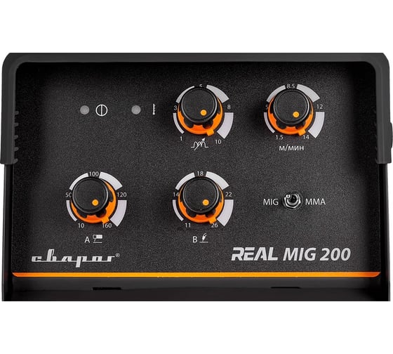 Сварочный инвертор Сварог MIG 200 REAL N24002N Black маска+краги 95883