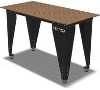 Слесарно-сборочный стол FERROX SMS8 700x1400мм RED (d16), 58113
