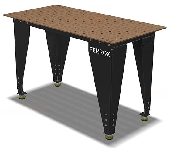 Слесарно-сборочный стол FERROX SMS8 700x1400мм RED (d16), 58113 1
